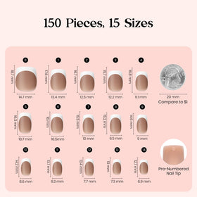 Beetles numbered tips showing 0–14 sizing for quick fitting benefit