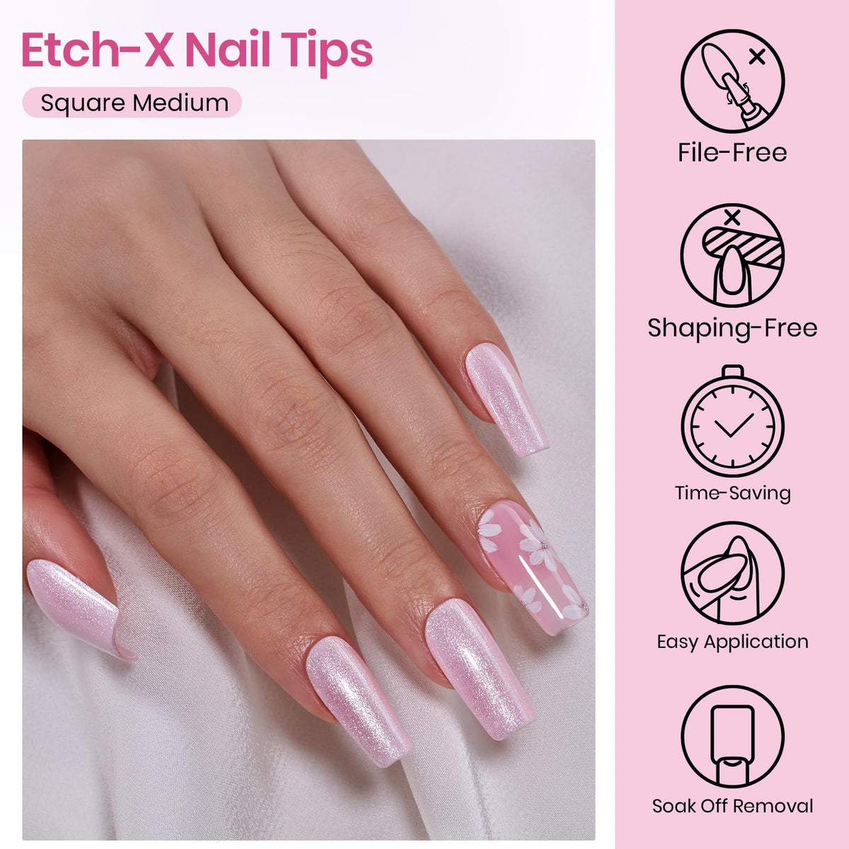 beetles tip applied on natural nail for fast extension benefit