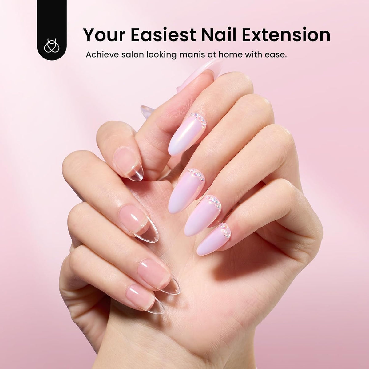 Beetles Gel Polish multiple tip sizes on a sizing chart for accurate fitting