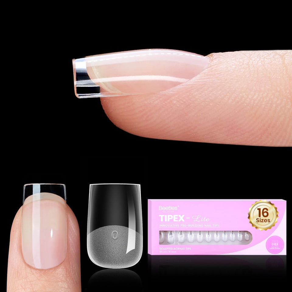 beetles Gel Polish front packaging showing tip set and sizes, convenient kit