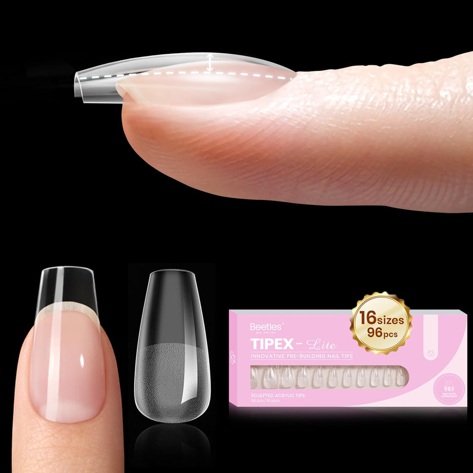 beetles gel polish front packaging showing tip set and sizes for easy selection