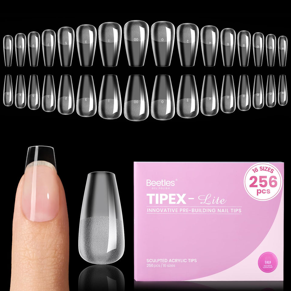 beetles Tipex Lite front packaging showing 256pcs and short coffin design for convenience