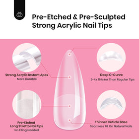 beetles Gel Polish tips next to fingers for scale to help choose correct length