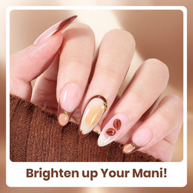 beetles Gel Polish applied on nails during LED curing showing durable salon-quality finish