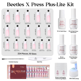 beetles nail file cuticle pusher and wipes for prep and neat results