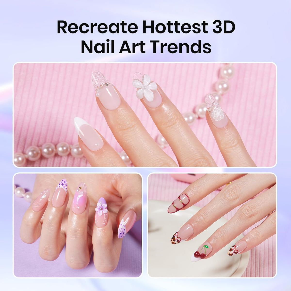 beetles tools in use on nail illustrating detailed 3D flower shaping benefit