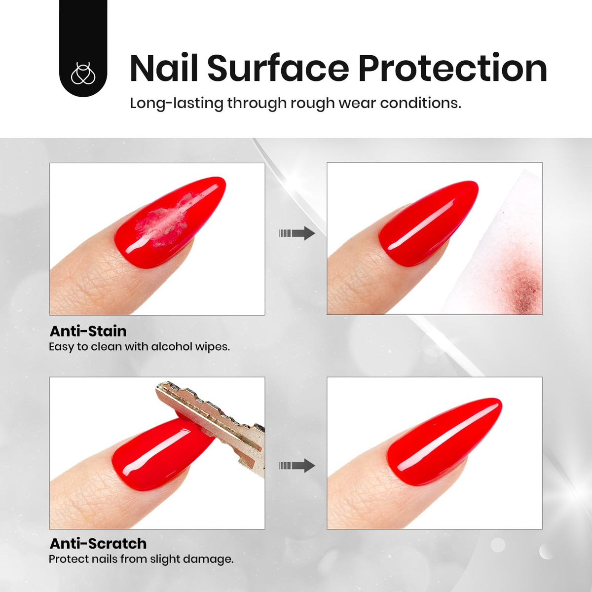 Beetles brush and cap detail for even application and controlled coverage
