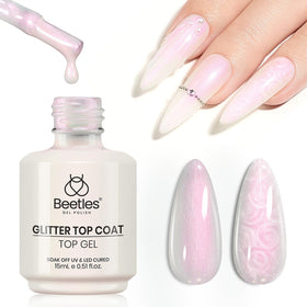 beetles Gel Polish front bottle showing label and glossy finish benefit