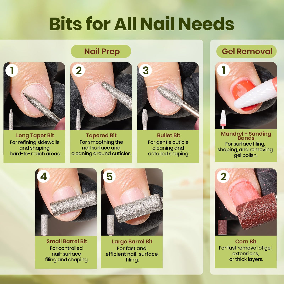 beetles base and multiple top coat bottles highlighting glossy, matte, and glitter finishes