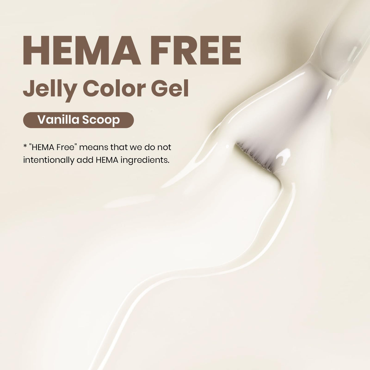 beetles brush stroke swatch of vanilla scoop showing buildable translucent coverage