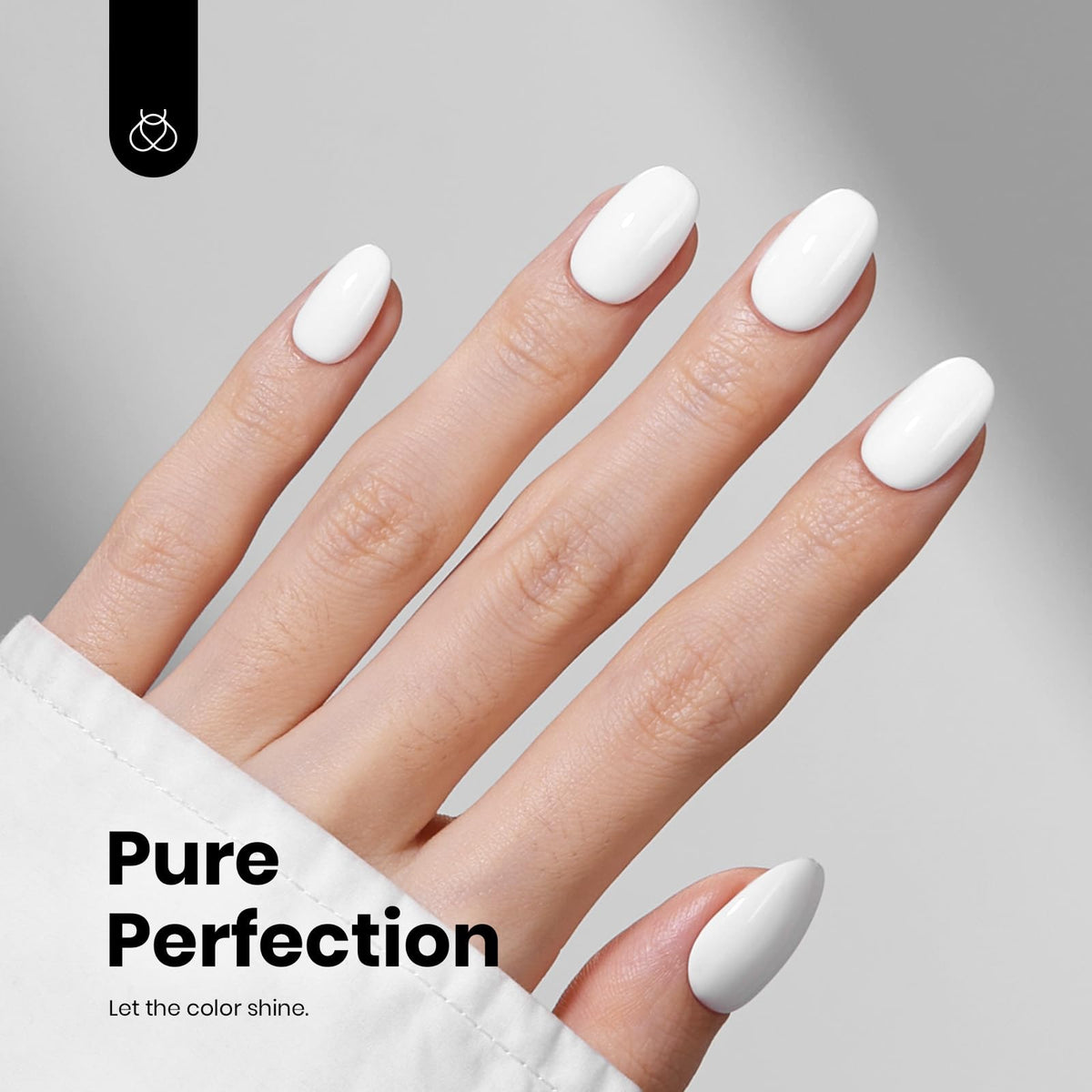 beetles gel polish used for precise French tip demonstrating crisp lines