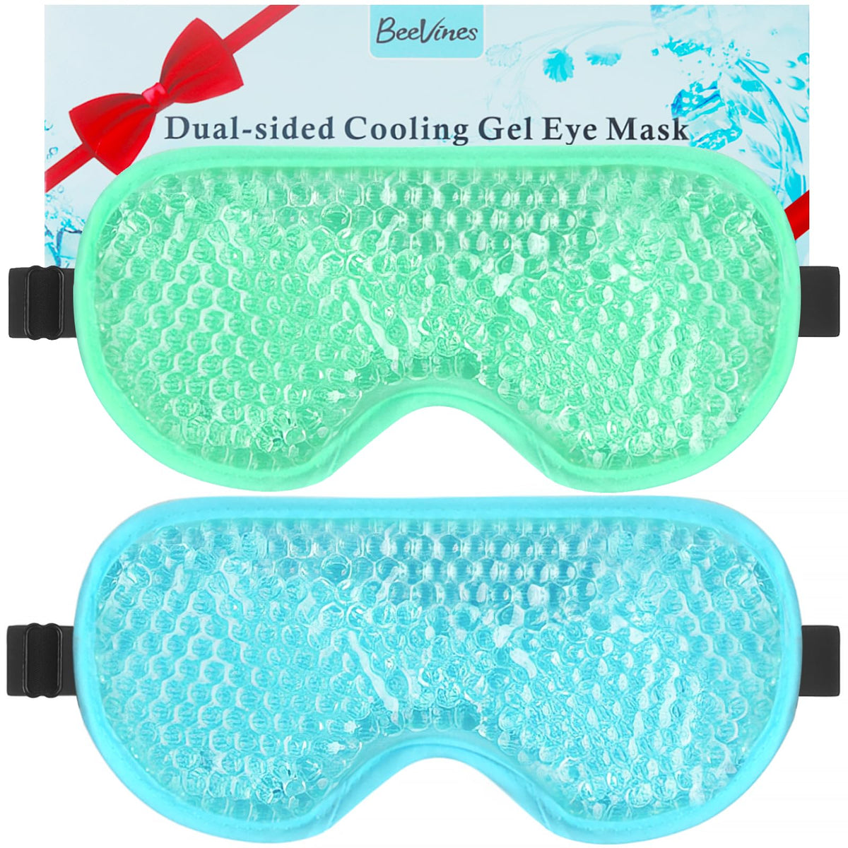 BeeVines front packaging showing two-color masks and gift box, clear value presentation