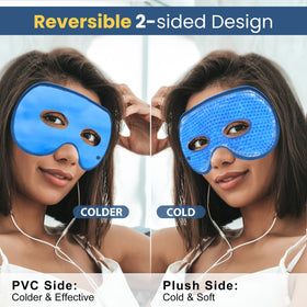BeeVines reversible sides showing soft fabric and cold plastic side options
