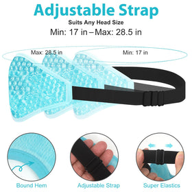 BeeVines mask held in hand showing scale, compact travel‑friendly size