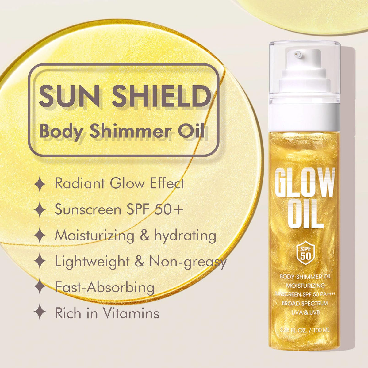 BEFIVECOK oil application on arm demonstrating quick absorption and radiant finish