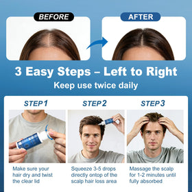 BEHATMH applying serum to beard illustrating fuller appearance support