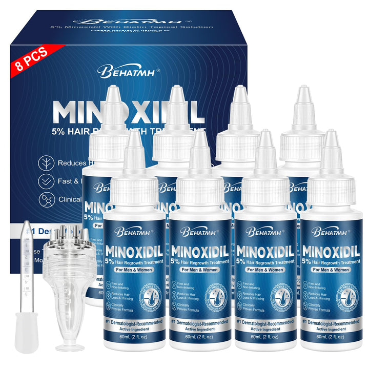 BEHATMH front packaging showing eight bottles and set benefits