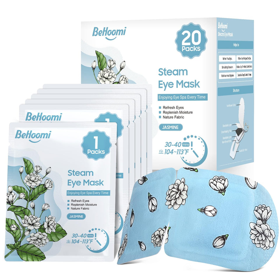 BeHoomi front packaging jasmine showing 20 pack and benefits