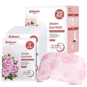 BeHoomi front packaging rose showing 20-pack and benefits