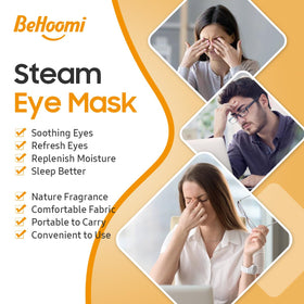BeHoomi mask in use on a person in bed for soothing relaxation