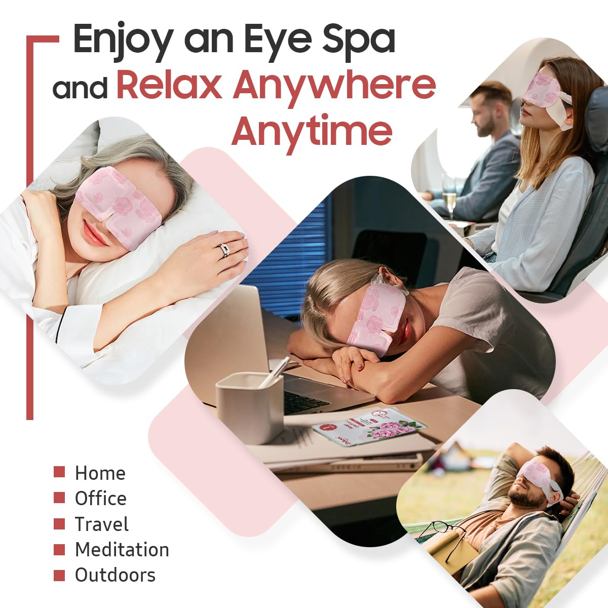 BeHoomi mask in travel pouch lifestyle for on-the-go relaxation