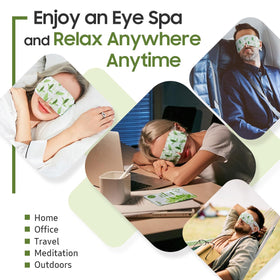 BeHoomi mask used on airplane seat showing travel relaxation