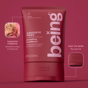 BEING INC conditioner cream close-up for smoothing and detangling