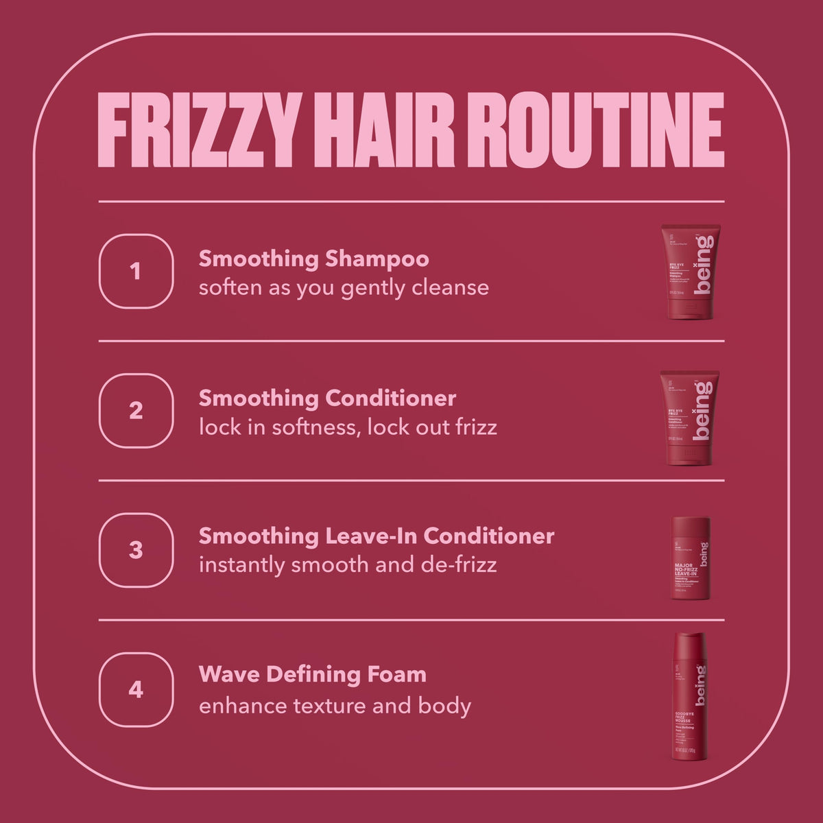 BEING product label detail showing ingredients and cruelty-free certifications