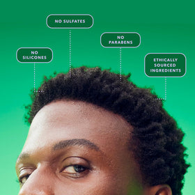 BEING INC applying mousse to damp coily hair for defined coils