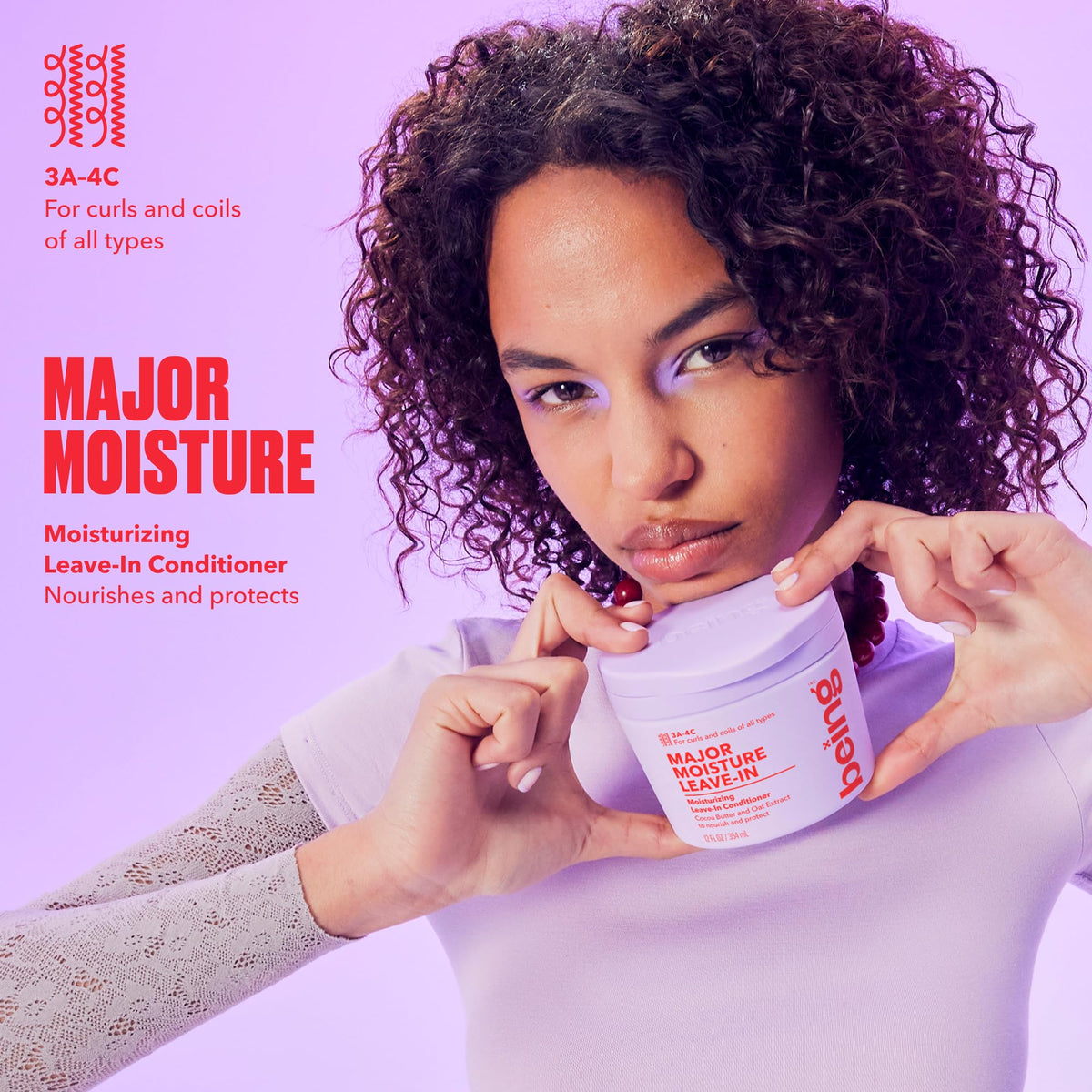 BEING INC back label close-up highlighting ingredients and certifications