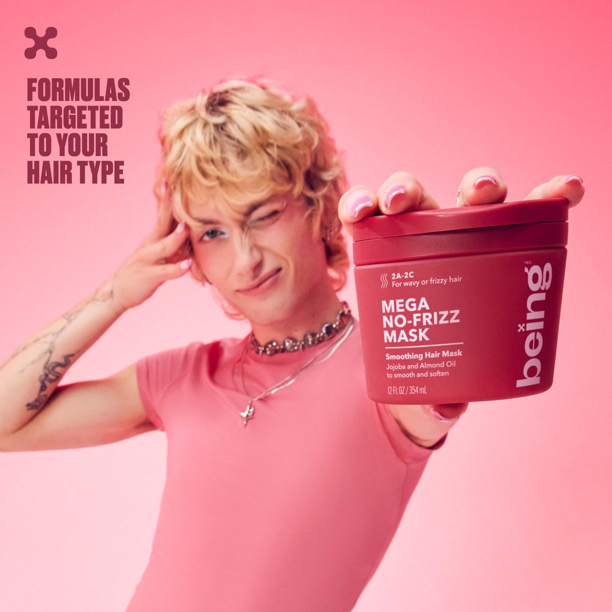 BEING INC label close-up showing cruelty-free and pH-balanced claims clearly