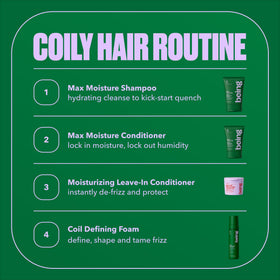 BEING INC lifestyle model with soft, shiny, well-defined coils
