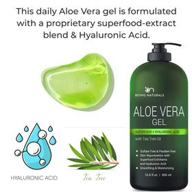 Being Naturals gel smoothing through hair showing frizz control and moisture benefit