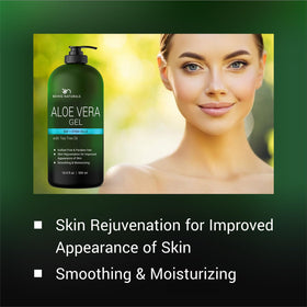 Being Naturals gel in hand demonstrating size and economical 16.9 fl oz