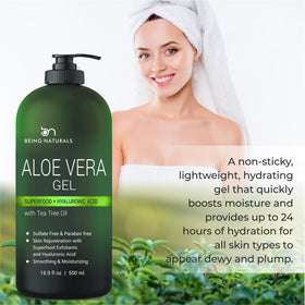 Being Naturals bottle on bathroom shelf styled in routine setting showing daily-use benefit