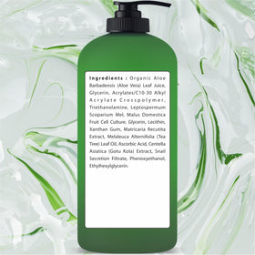 Being Naturals dispensing gel from container for easy use