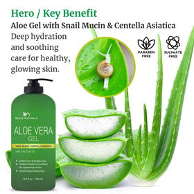Being Naturals gel texture close-up highlighting smooth hydration