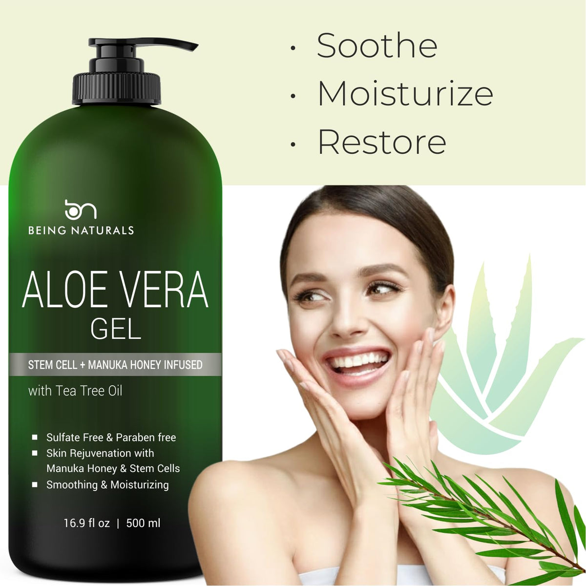 Being Naturals used on hair and scalp to show detangling and itch relief
