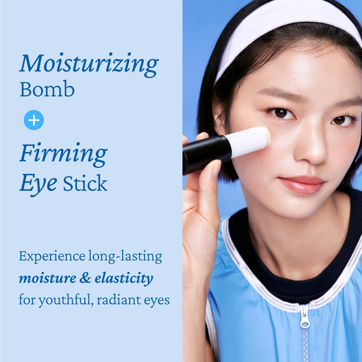 belif application under eye on model demonstrating quick, non-greasy coverage