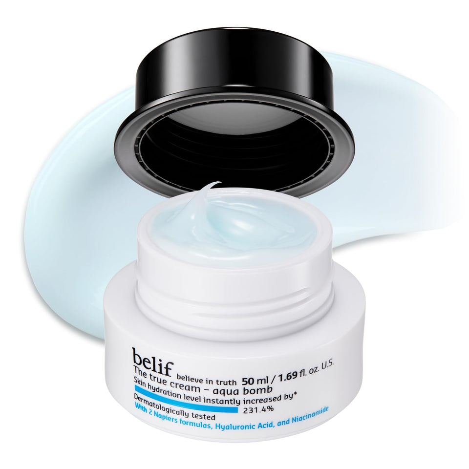 belif front packaging showing product tube and branding for clear identification and trust