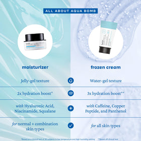 belif gel spreading on skin to show fast-melting texture and matte-dewy finish