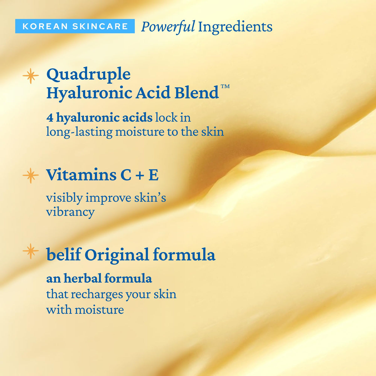 belif moisturizer held in hand showing jar size and travel-friendly benefit