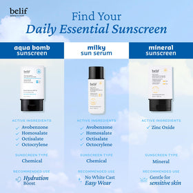 belif texture spread on skin showing hydration and no-white-cast benefit
