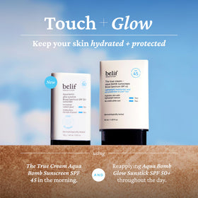 belif ingredients label close-up highlighting niacinamide and Multi-7 Hyaluronic Acid