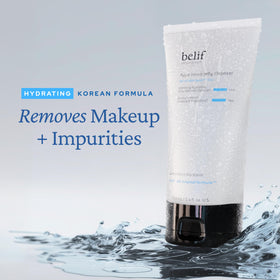 belif jelly texture close-up highlighting smooth hydrating gel feel