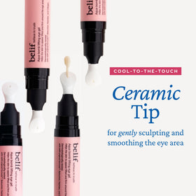 belif lifestyle morning routine on vanity showing quick de-puff step for refreshed appearance