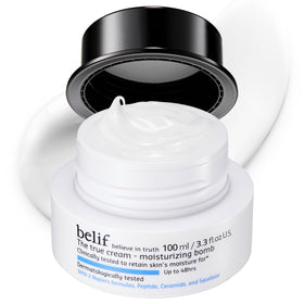 belif front jar view showing clean packaging and hydration benefits