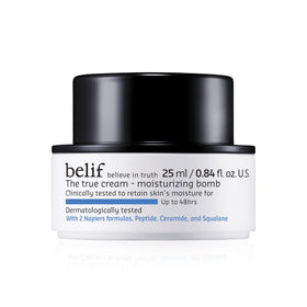 belif jar front view showing label and compact design for easy daily use