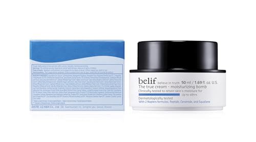 belif jar on bathroom vanity in lifestyle scene conveying daily skincare ritual