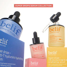 belif serum applied in nighttime routine demonstrating layering benefit